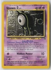 Unown [A] 33/75 Rare Neo Discovery Pokemon Unlimited Moderately Played