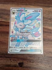 Sylveon GX SV76/SV94 Hidden Fates: Shiny Vault Shiny Holo Rare Pokemon TCG