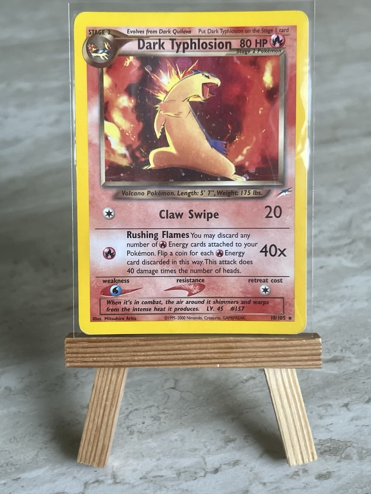 Pokémon TCG Dark Typhlosion 10/105 Neo Destiny Holo Rare (English) - MP