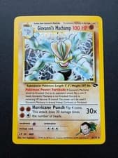 Giovanni's Machamp 006/132 Holo Rare Gym Challenge NM