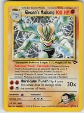 Pokemon TCG Giovanni's Machamp Holo Rare Gym Challenge 006/132