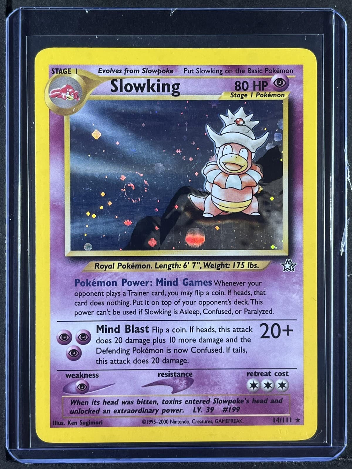 Slowking #014/111 Neo Genesis (MP, corner) 250001