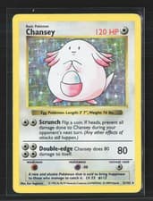 Pokemon 1999 Base Set Shadowless Chansey #3/102