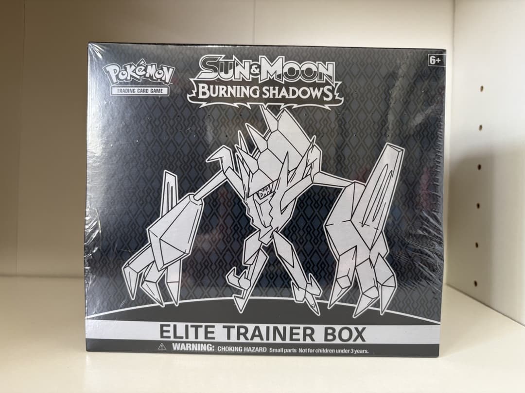 Pokemon TCG Sun & Moon Burning Shadows Elite Trainer Box ETB *small rip*