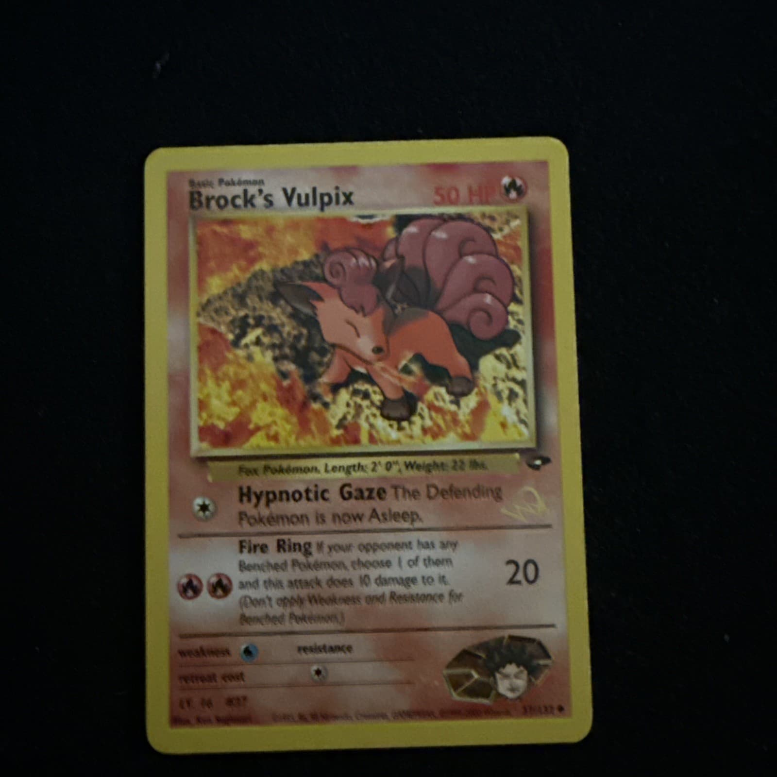 Brock's Vulpix [W Stamped] 037/132 Wotc Promo Regular
