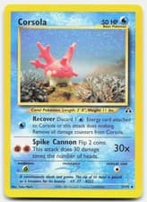 Neo Discovery Corsola 37/75 MP Pokemon Unlimited Uncommon Tcg Card
