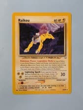 Pokémon TCG Raikou Neo Revelation Card 22/64 Unlimited Rare