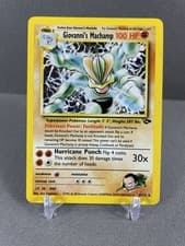 Giovanni's Machamp - 6/132 Gym Challenge Unlimited Holo Rare SWIRL Pokemon - NM