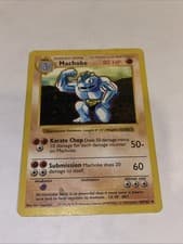 Machoke 34/102 Uncommon Base Set Shadowless Pokemon Unlimited MP