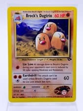 Pokémon TCG Brock's Dugtrio Gym Challenge 22/132 Unlimited Rare NM