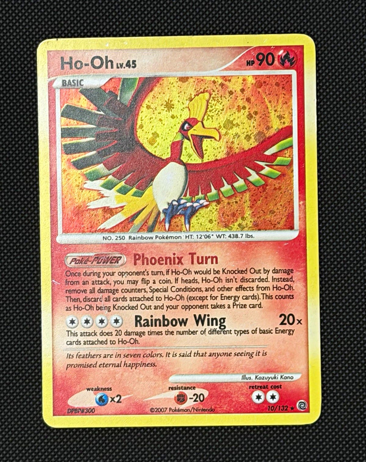 Pokémon Ho-Oh 10/132 Secret Wonders Holo Rare Holo English 2007