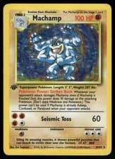 Machamp 8/102 Holo Rare Deck Exclusives Pokemon 1st Edition Holo MP