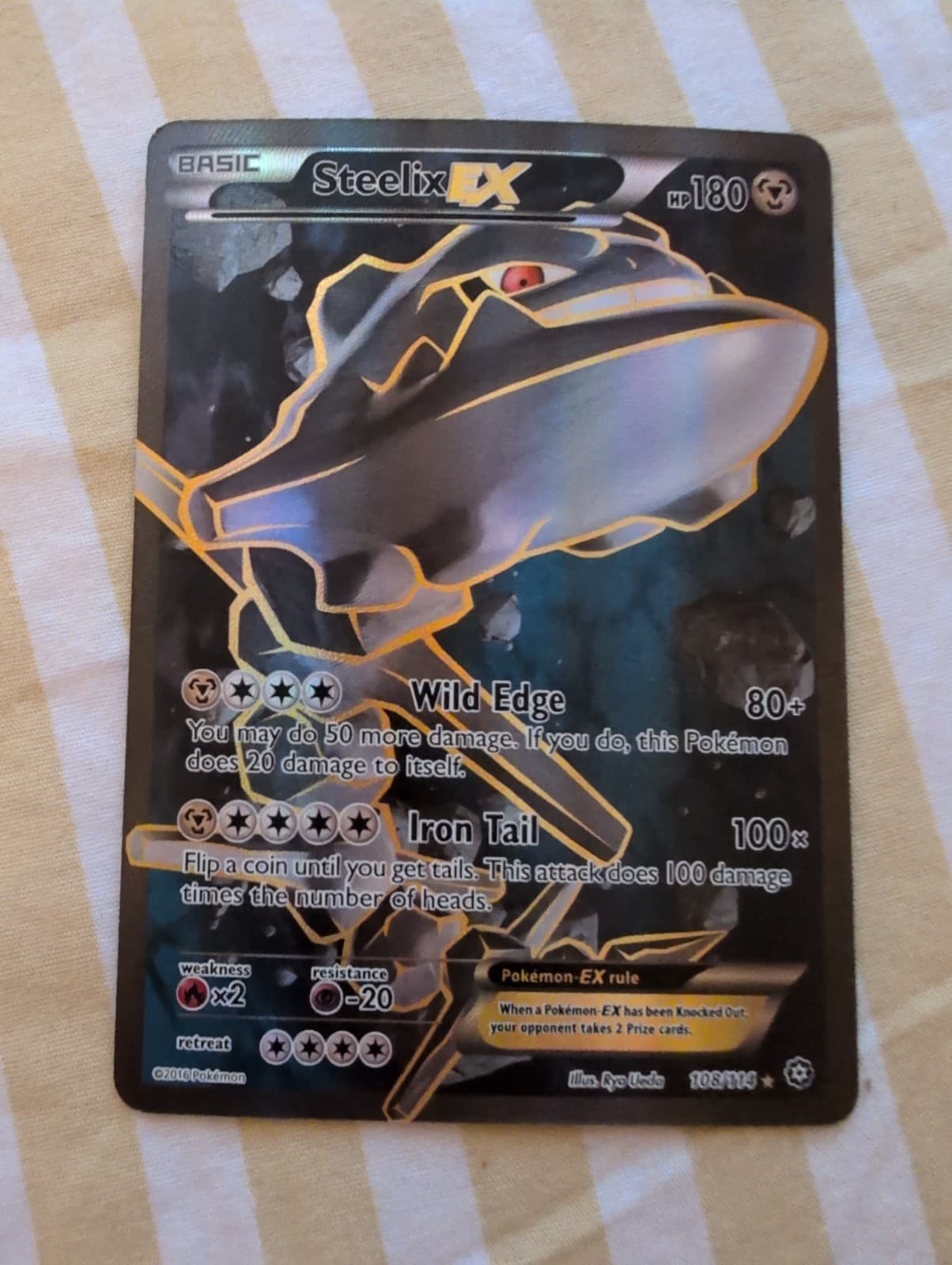 Steelix EX (Full Art) 108/114 XY - Steam Siege Holo