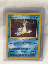 1999 Pokémon TCG Lapras Fossil Set Holographic Foil Rare 10/62 Ungraded LP
