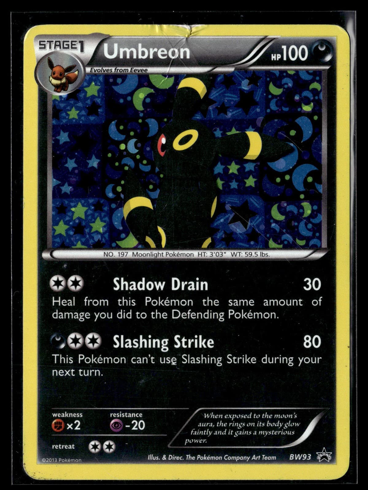 Pokemon TCG Black and White Promos #BW93 Umbreon Cosmos Holo
