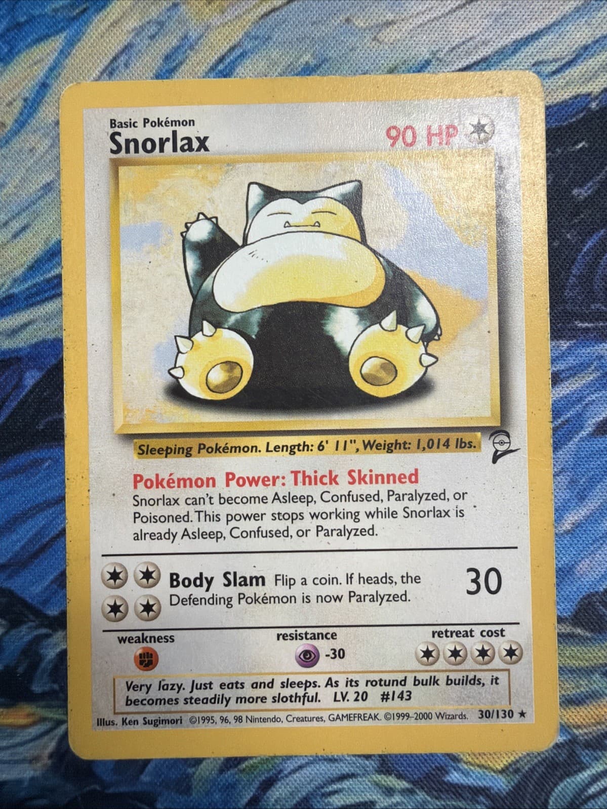 Snorlax 30/130 Base Set 2 MP Pokemon