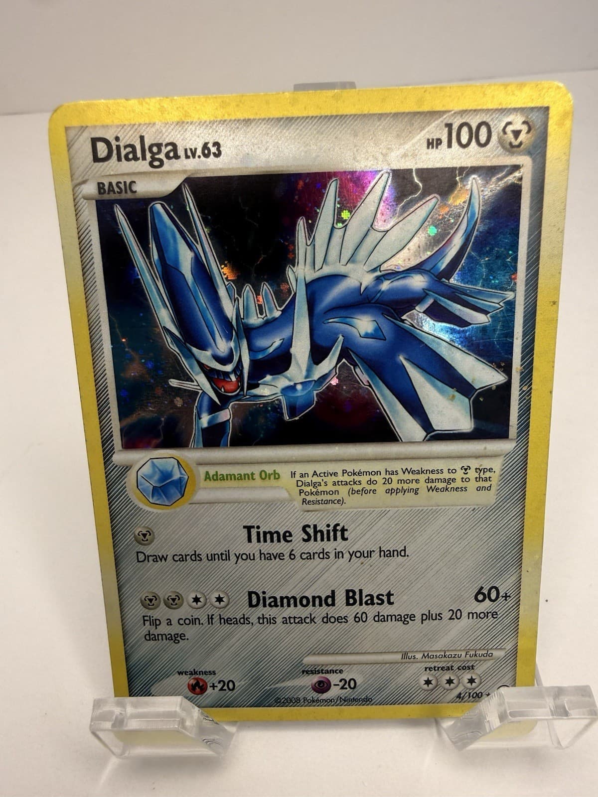 2008 Pokemon Diamond & Pearl Majestic Dawn Dialga Holo #4/100