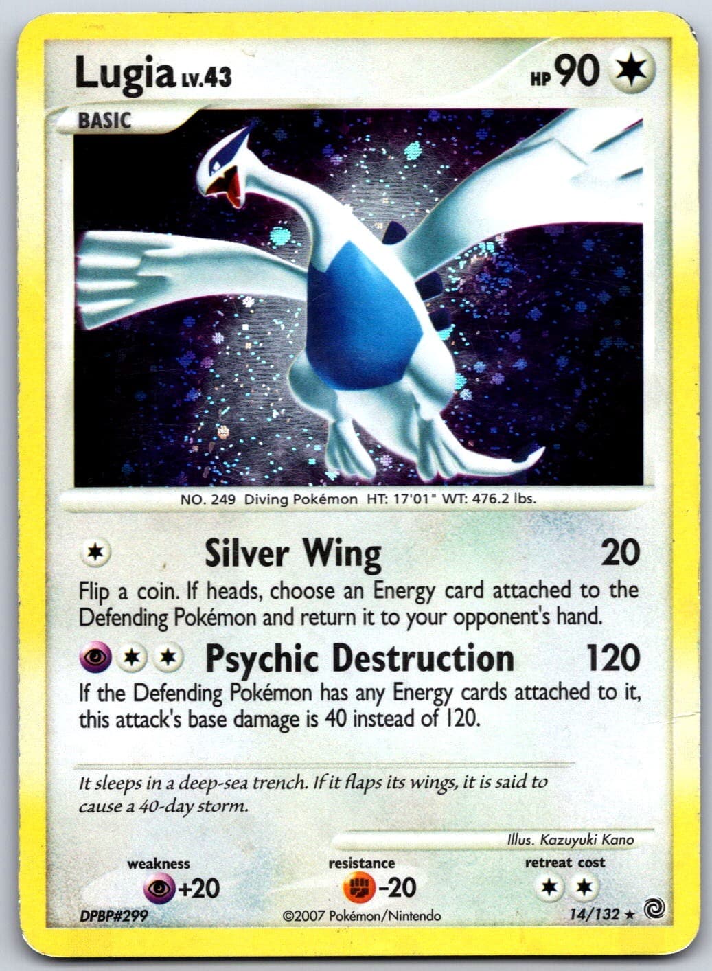 Pokemon TCG Secret Wonders Lugia 14/132 MP/HP