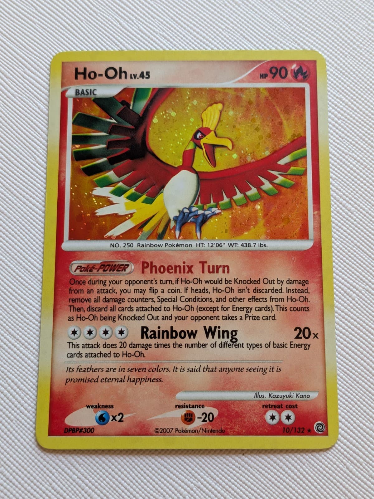 Ho-Oh Secret Wonders #10/132 pokemon card - Moderately Played