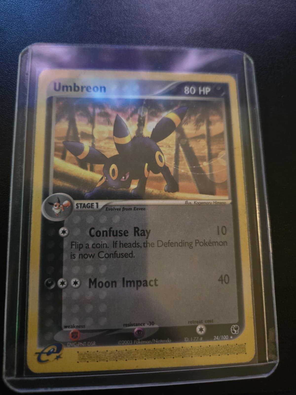 Pokémon TCG Umbreon Sandstorm Regular Card 24/100 HP