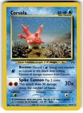 Corsola 37/75 Uncommon Neo Discovery Pokemon Unlimited Near Mint