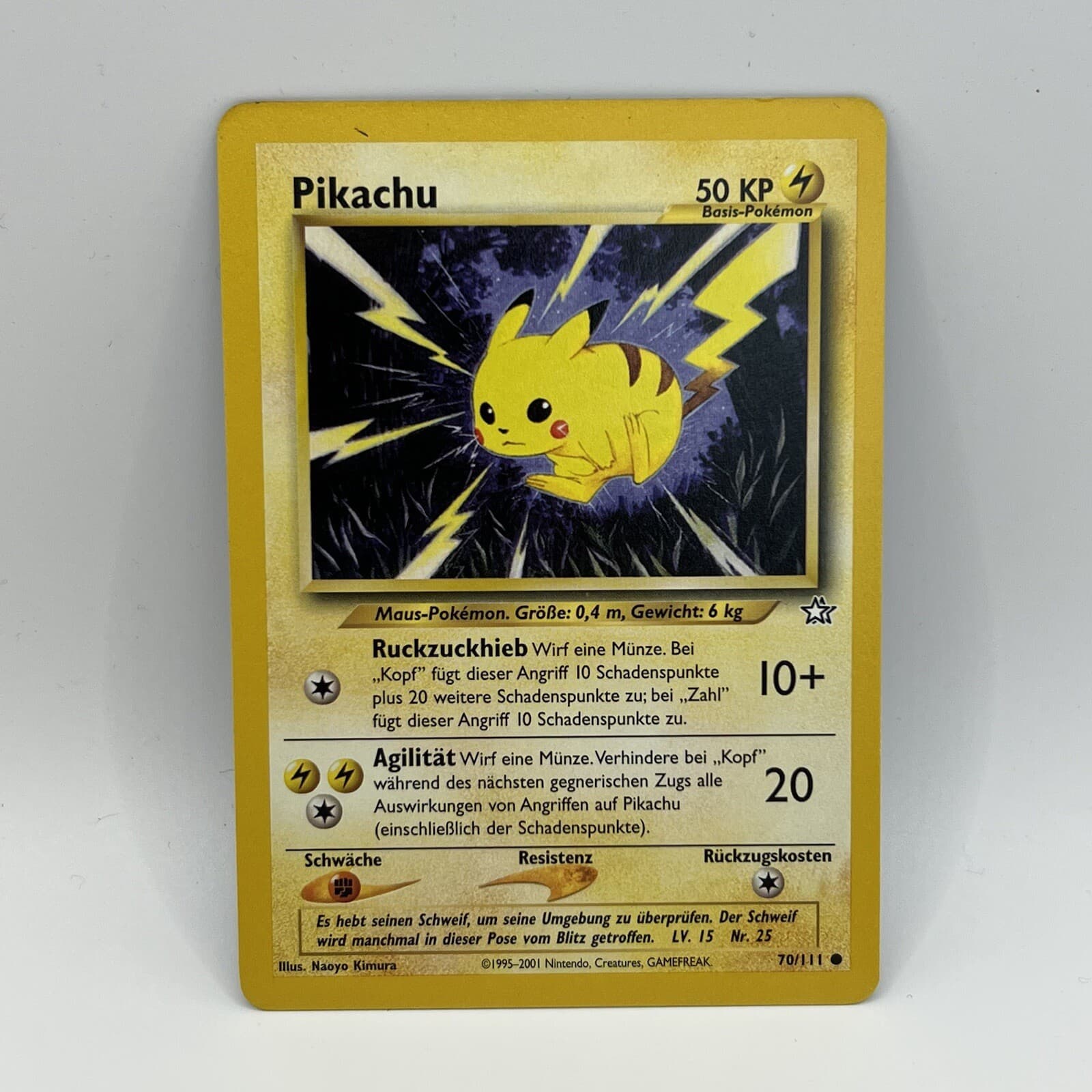 2000 Neo Genesis German Pikachu 70/111 NM
