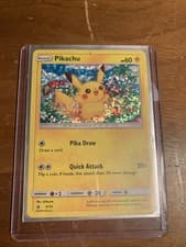 Pokémon Pikachu TCG 4/12 McDonald's 2018 Promo Holo Card