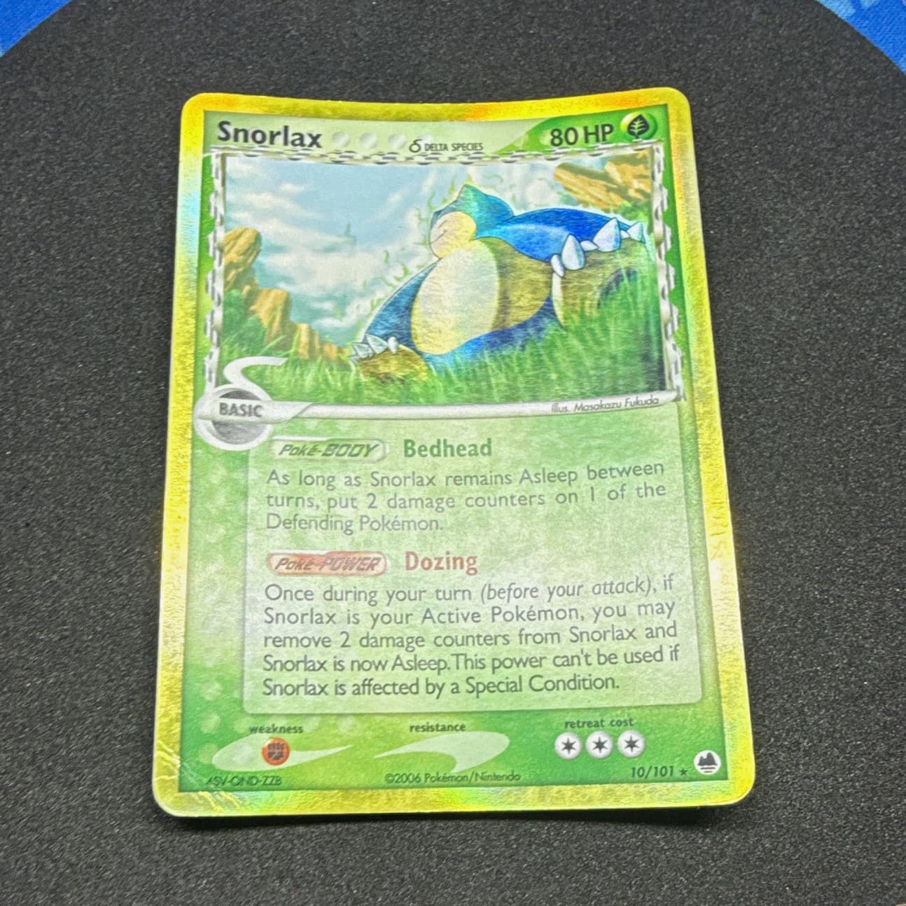 Pokemon TCG Snorlax 10/101 EX Dragon Frontiers Delta Species Holo Rare ENG 2006