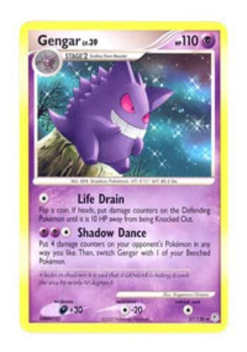 Gengar - 27/130 - Rare DMG, English Pokemon Diamond and Pearl