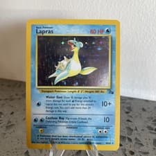 Lapras - 10/62 - Pokemon Fossil Unlimited Holo Rare Card WOTC NM