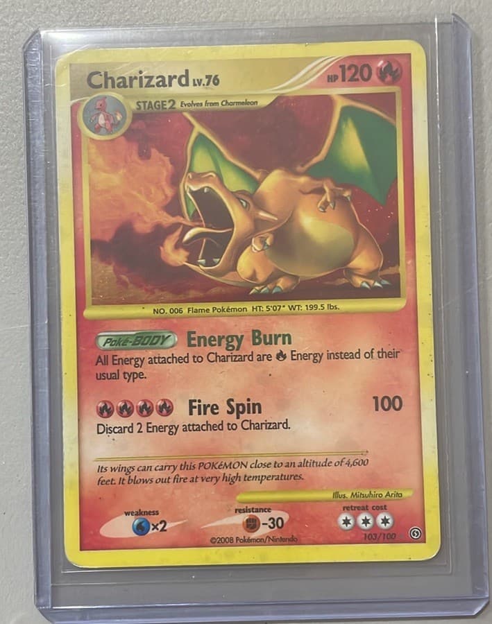 Charizard 103/100 Secret Rare Holo Pokemon Card Stormfront MP-HP