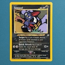 Pokémon Vintage Non-holo Rare Sneasel 24/64 Neo Revelation WotC 2001