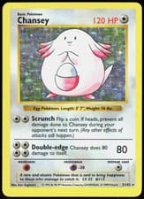 Chansey - 3/102 - Pokemon Base Set Shadowless Holo Rare Card WOTC MP