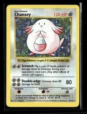 Pokemon 1999 Base Set Shadowless Chansey #3/102 Holo