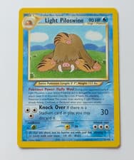 Light Piloswine 26/105 Neo Destiny Regular Unlimited Rare Vintage WOTC Pokemon
