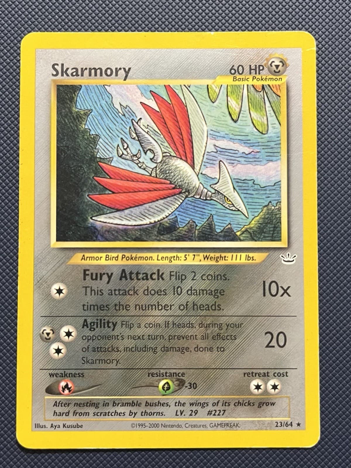 Pokémon TCG Skarmory Neo Revelation Card 23/64 Unlimited Rare