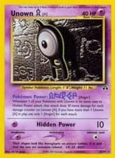 Damaged Unown [A] - 33/75 - Rare - Unlimited Edition Pokemon Neo Discovery