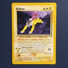 Pokemon Vintage Non-Holo Rare Raikou 22/64 Neo Revelation Wotc 2001