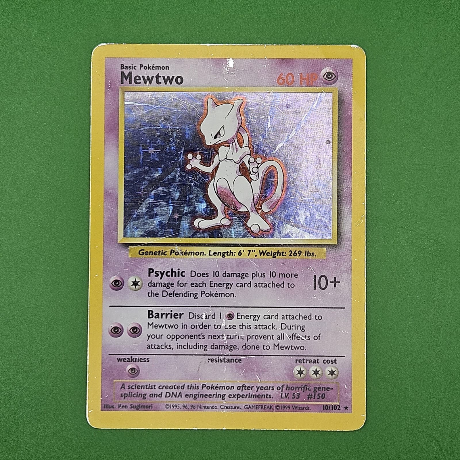 Pokémon TCG Base Set Mewtwo 10/102