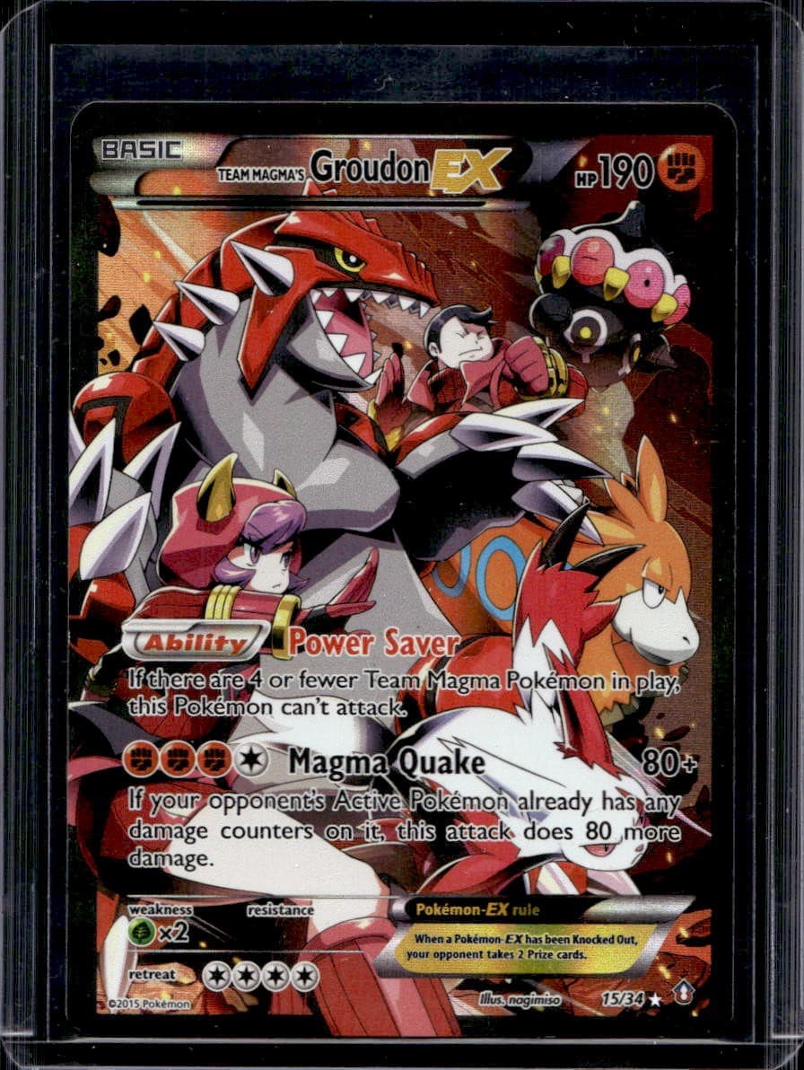 Team Magma's Groudon EX Double Crisis #15/34 HP
