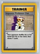 Impostor Professor Oak Rare Base Set (Shadowless) Trainer 073/102