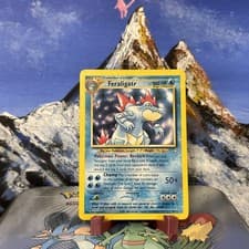Feraligatr - 4/111 Pokemon Neo Genesis - Unlimited Holo HP / Creased