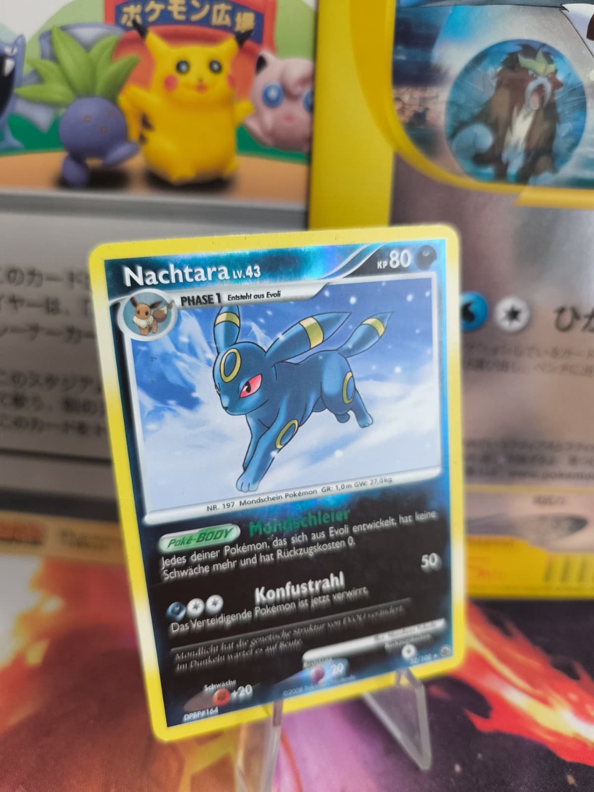 Pokemon Card Card Nachtara Umbreon Lv. 43 Majestic Dawn Reverse Holo Wotc Exc
