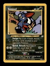 Sneasel 24/64 Rare Neo Revelation Pokemon Unlimited Moderately Played