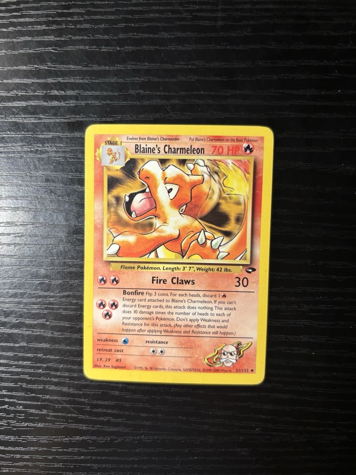 BLAINE'S CHARMELEON 2000 POKEMON GYM CHALLENGE UNCOMMON 31/32 Q1048
