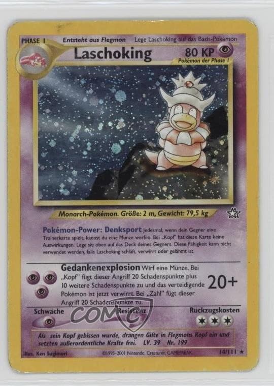 Slowking Holo German Pokemon Neo Genesis #14 2000