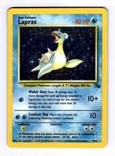 1999 Pokémon Fossil Lapras #10 RH Holo NM