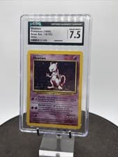 Pokemon 1999 Mewtwo 10/102 Holo Base Set CGC 7.5