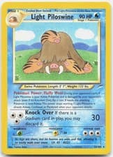 Light Piloswine Rare Neo Destiny N4 Water Unlimited 026/105 2002 NM