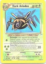 Dark Ariados 17/105 Rare Neo Destiny Pokemon Unlimited Damaged